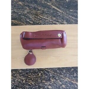 Brookstone Golfer's Leather Tool Tote Golf Balls Christmas Gift Preppy Caddy